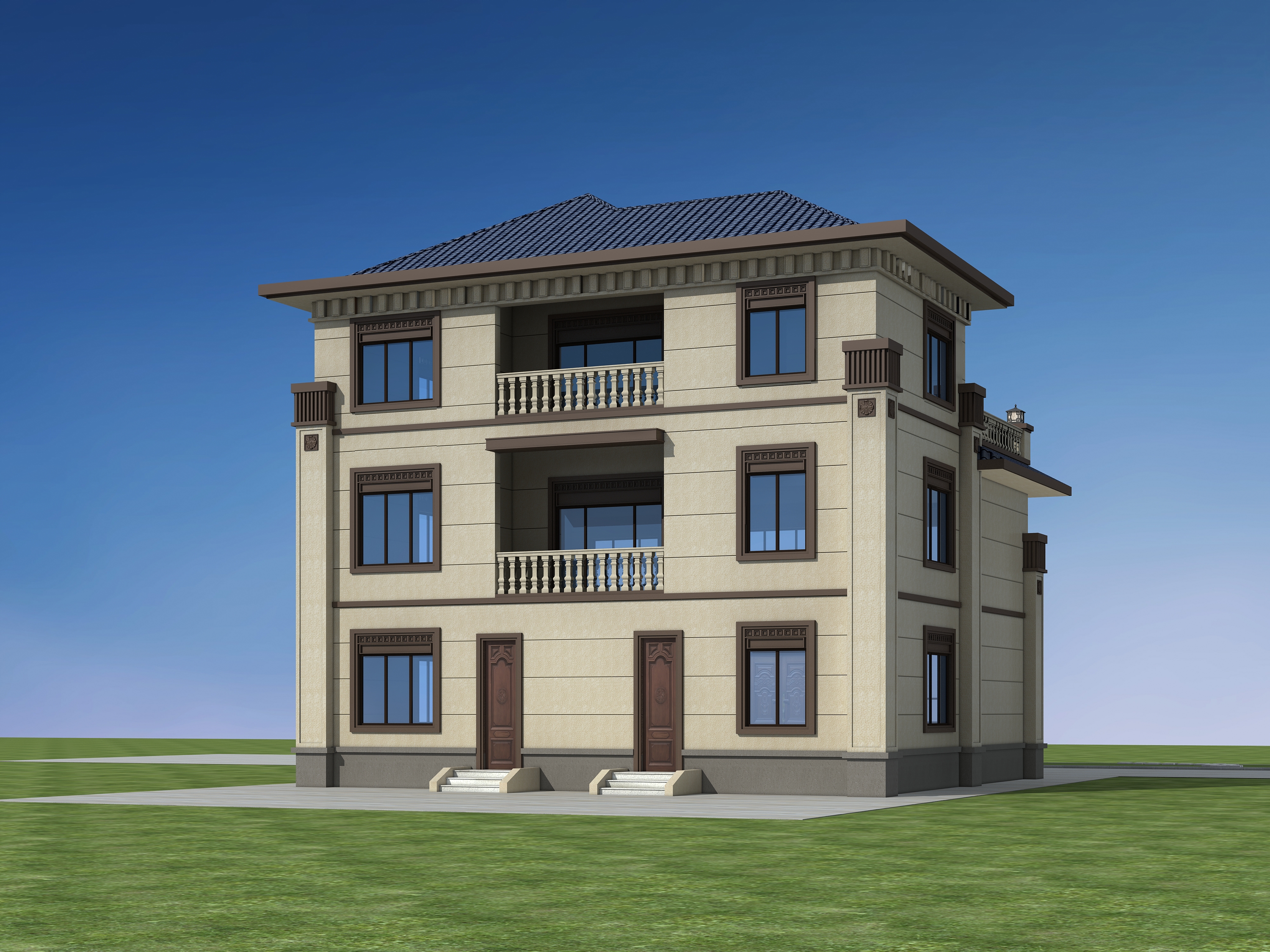 27.7米×14米三层新中式小别墅,世家典雅之风,传世之作!