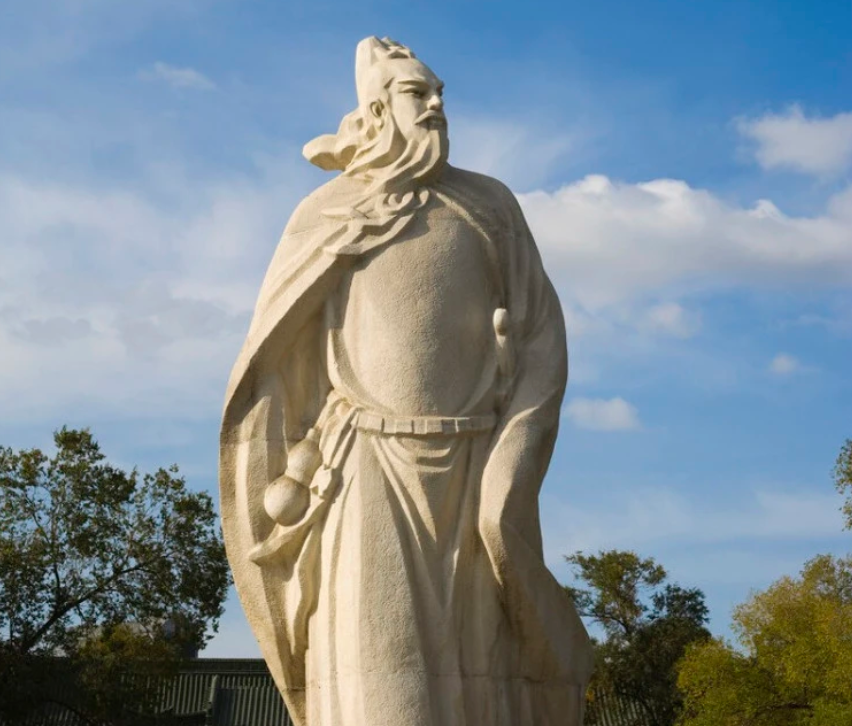 古代名人,"诗仙"李白雕塑