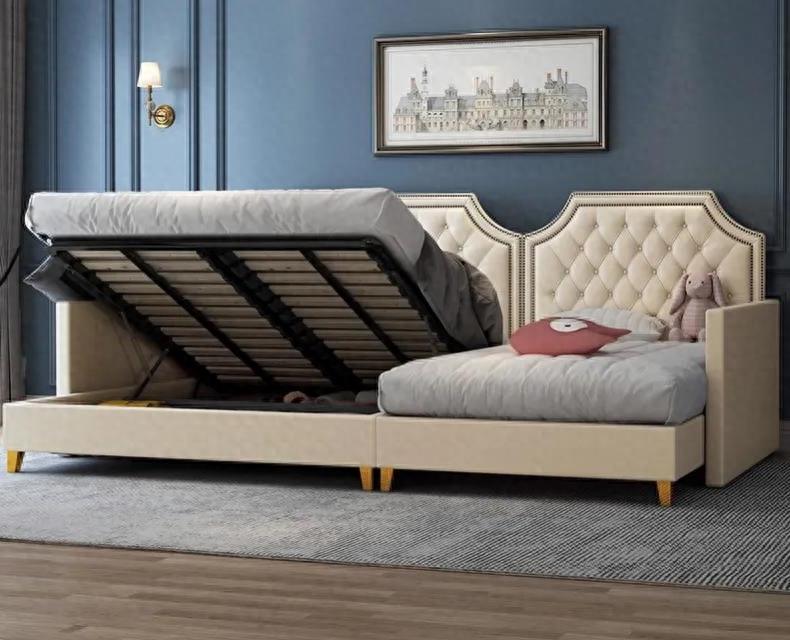 双人床不兴了!新式"三胎床"整洁美观省空间,结实牢固,太机智