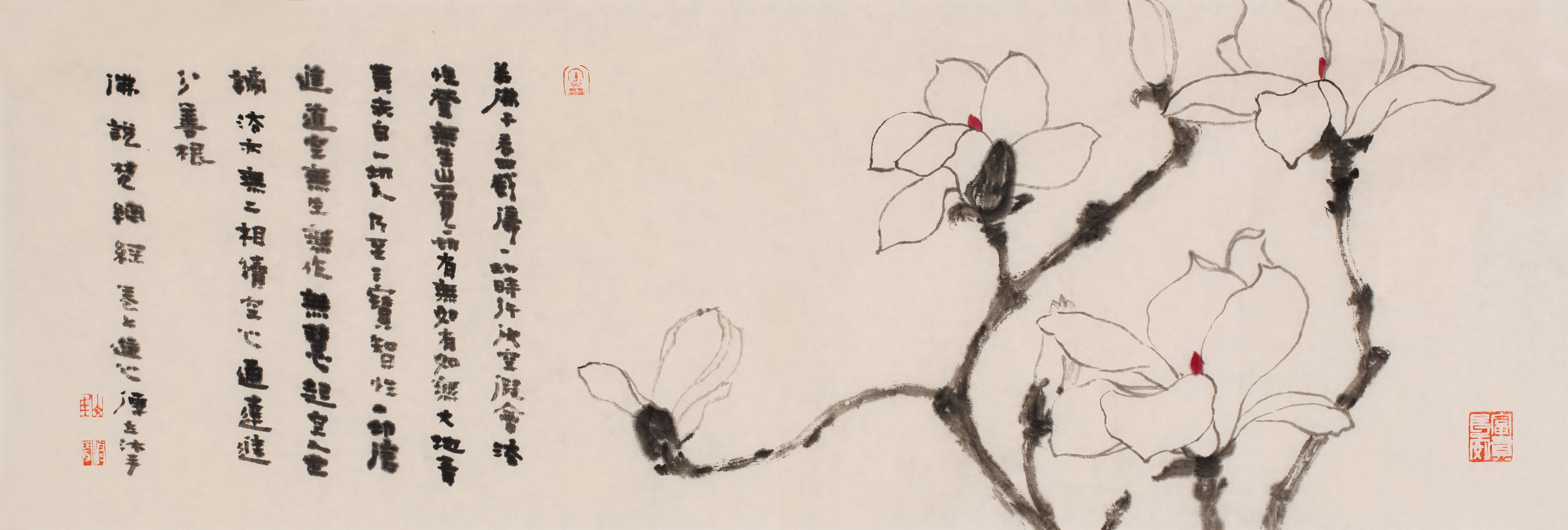 玉堂富贵——崔修闻禅画作品专辑|玉兰写生|国画图片