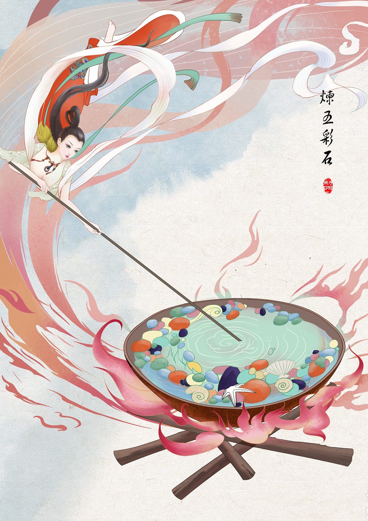 女娲造人及补天,她保护人类,不正是母系氏族公社的反映吗?