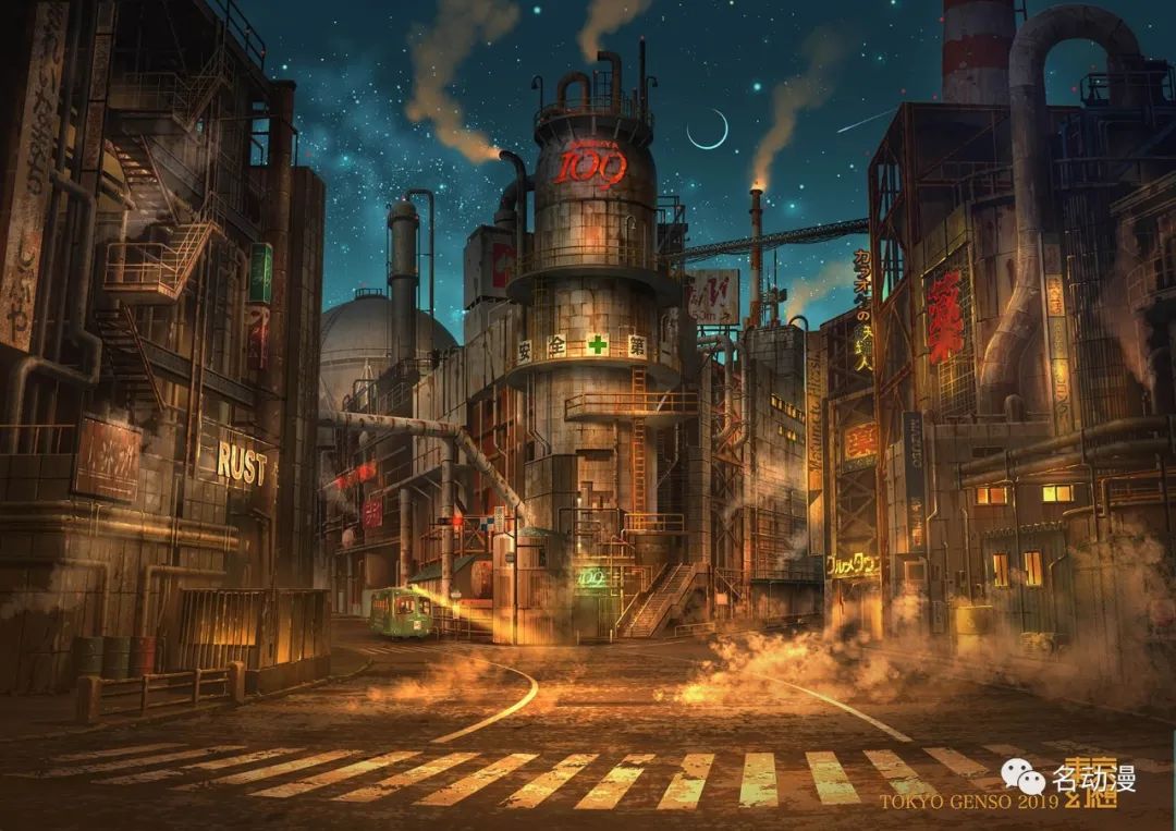 名为东京末日的画师脑洞大开,世界末日后的东京,废墟唯美瞬间,荒芜