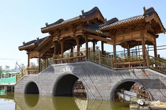 太原清徐县 清源水城·景观桥露芳容