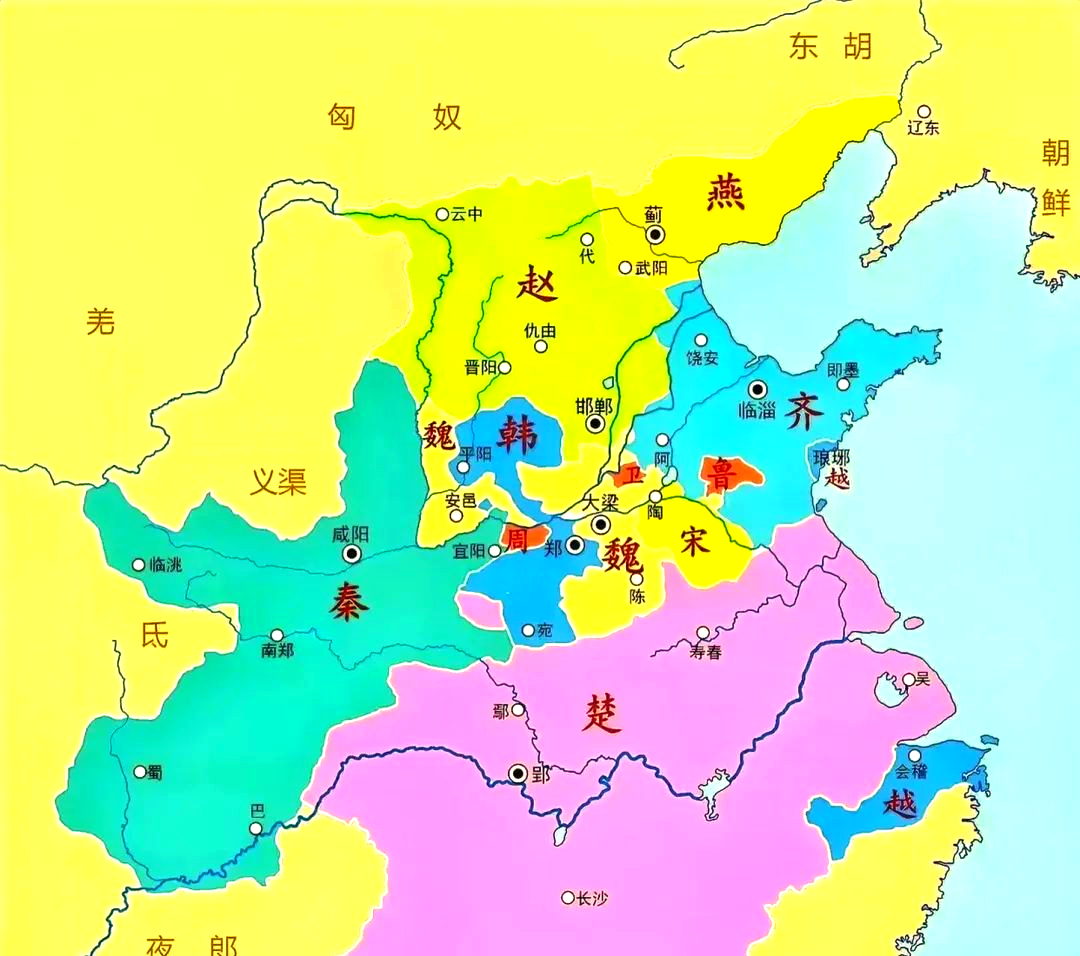 春秋战国时期,天下主导权的多重转移过程