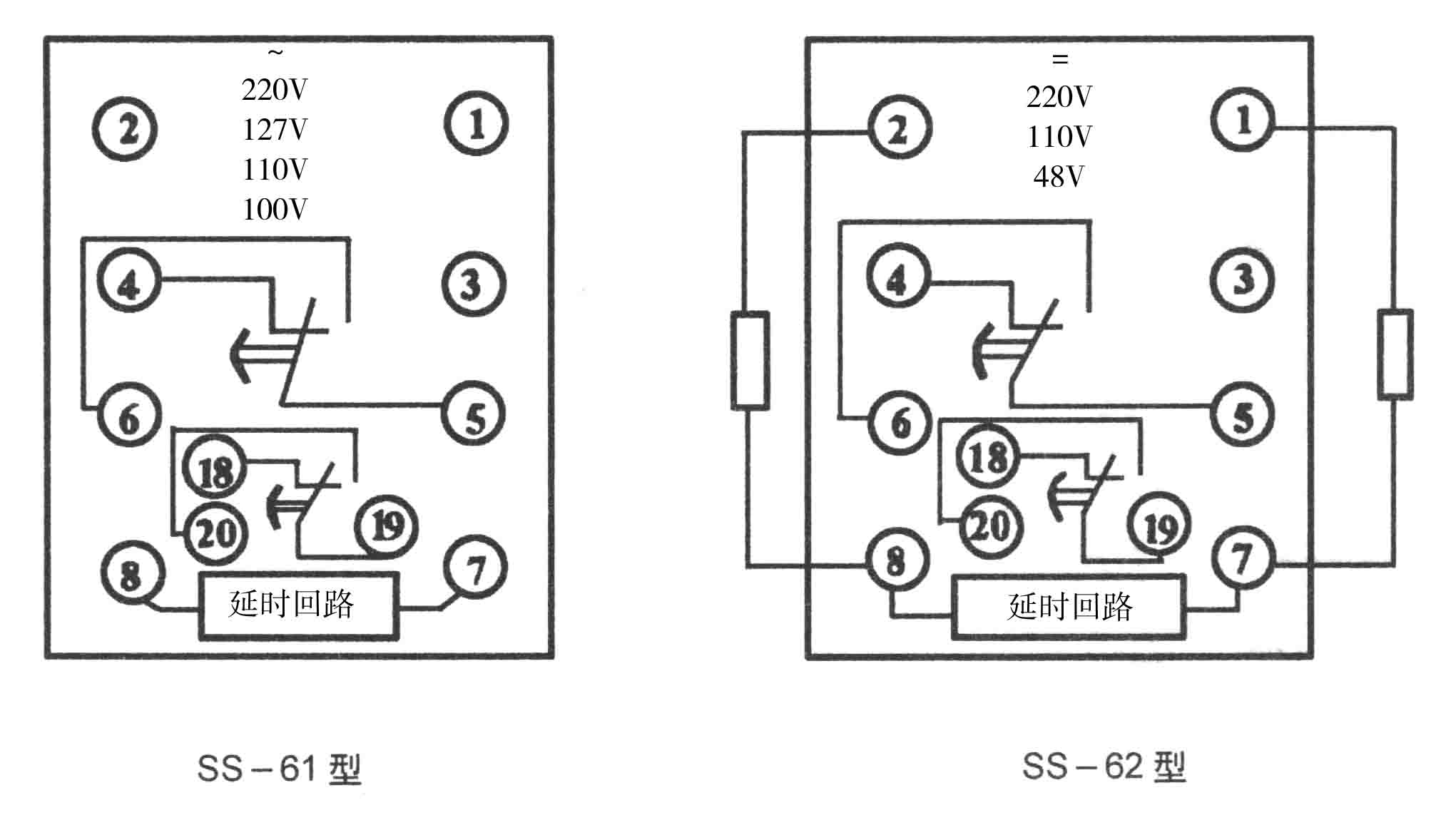 延时器接线图解图片