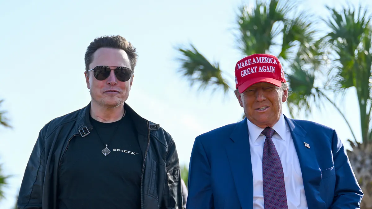 President Donald Trump said he likes Elon Musk 