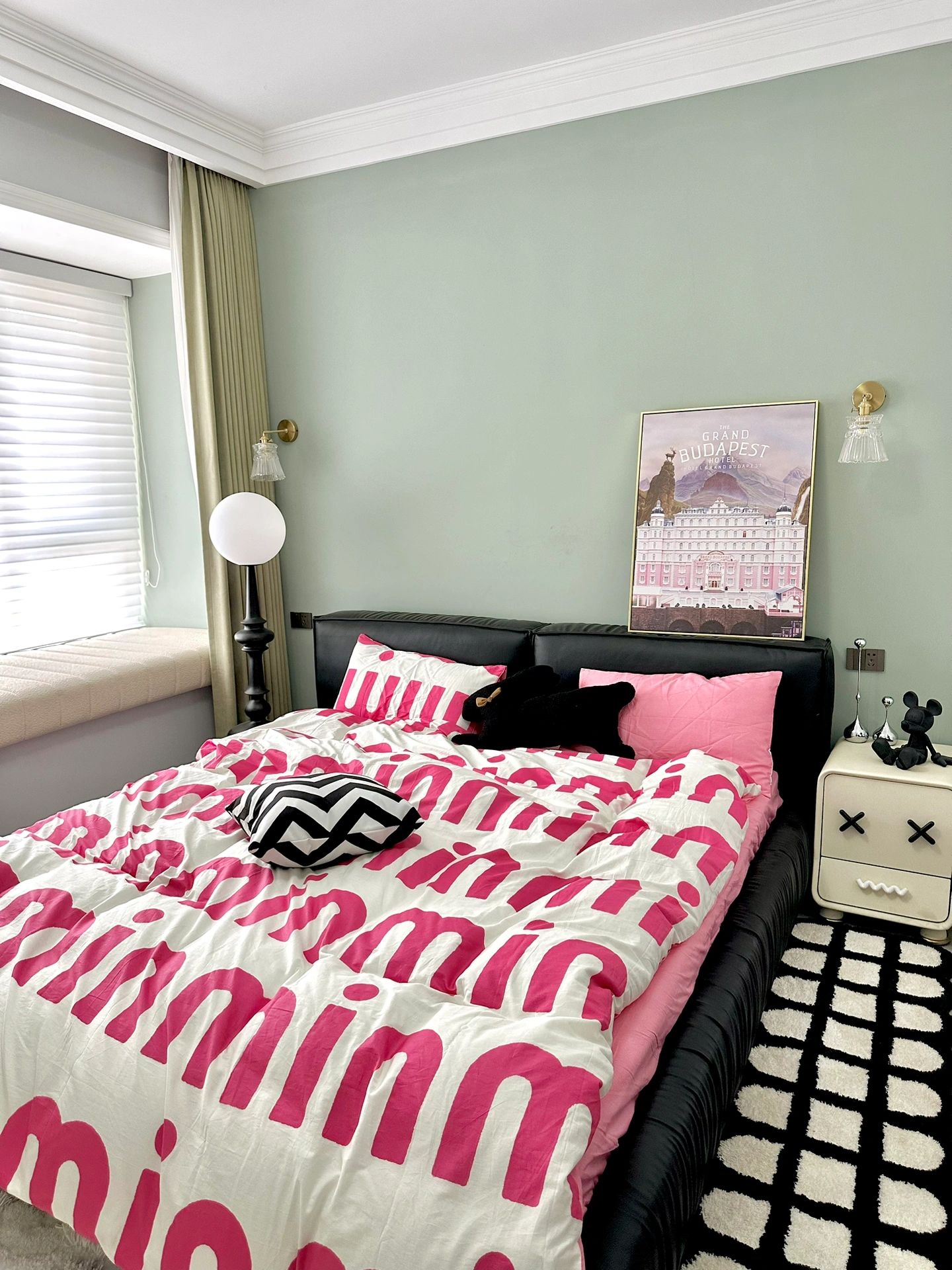 晨阳水漆调色卧室客厅背景墙春露秋霜 奶咖色 伦敦雾 悠扬蓝好看