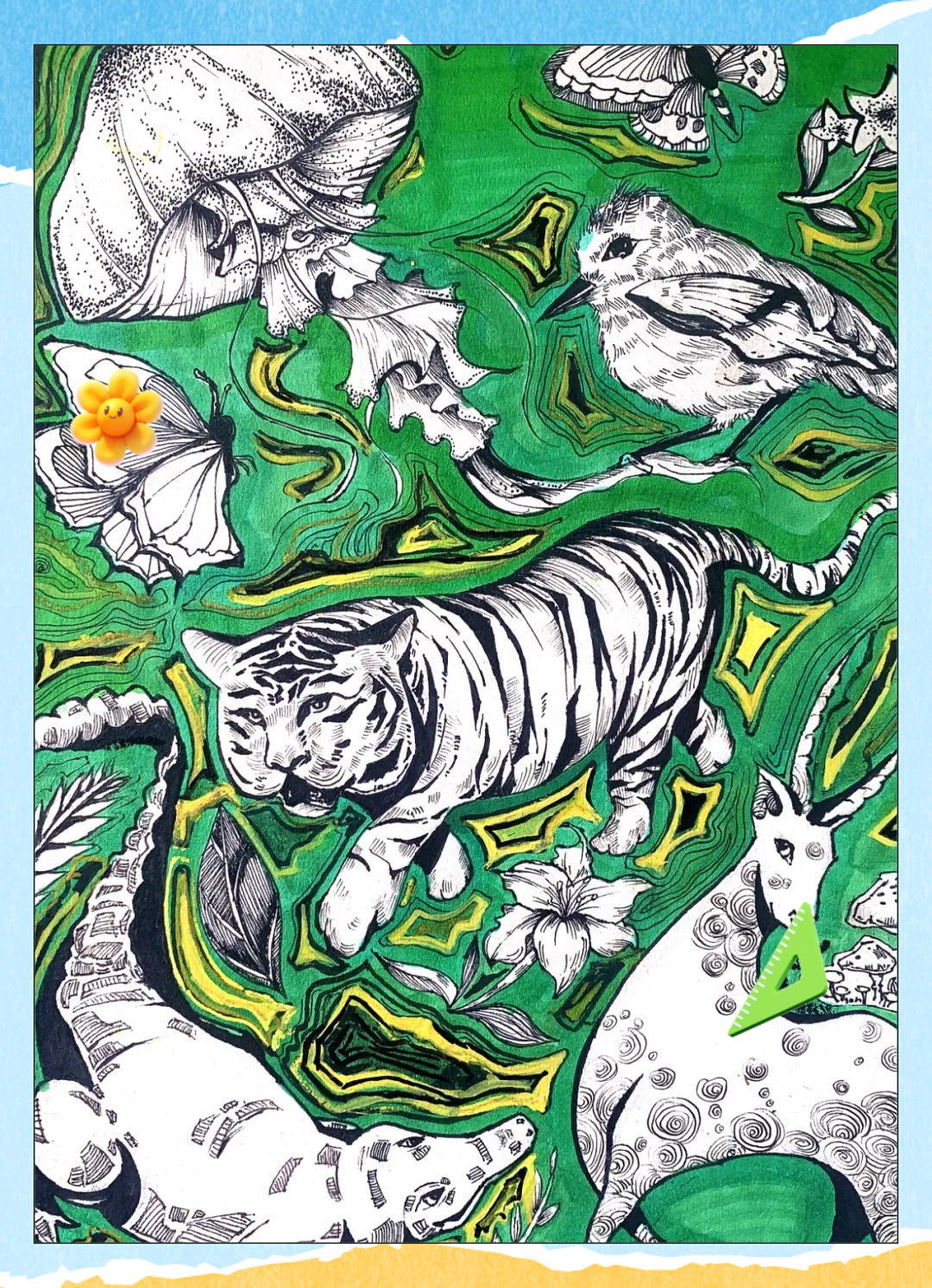 生物多样性保护主题绘画活动展现多彩生物世界