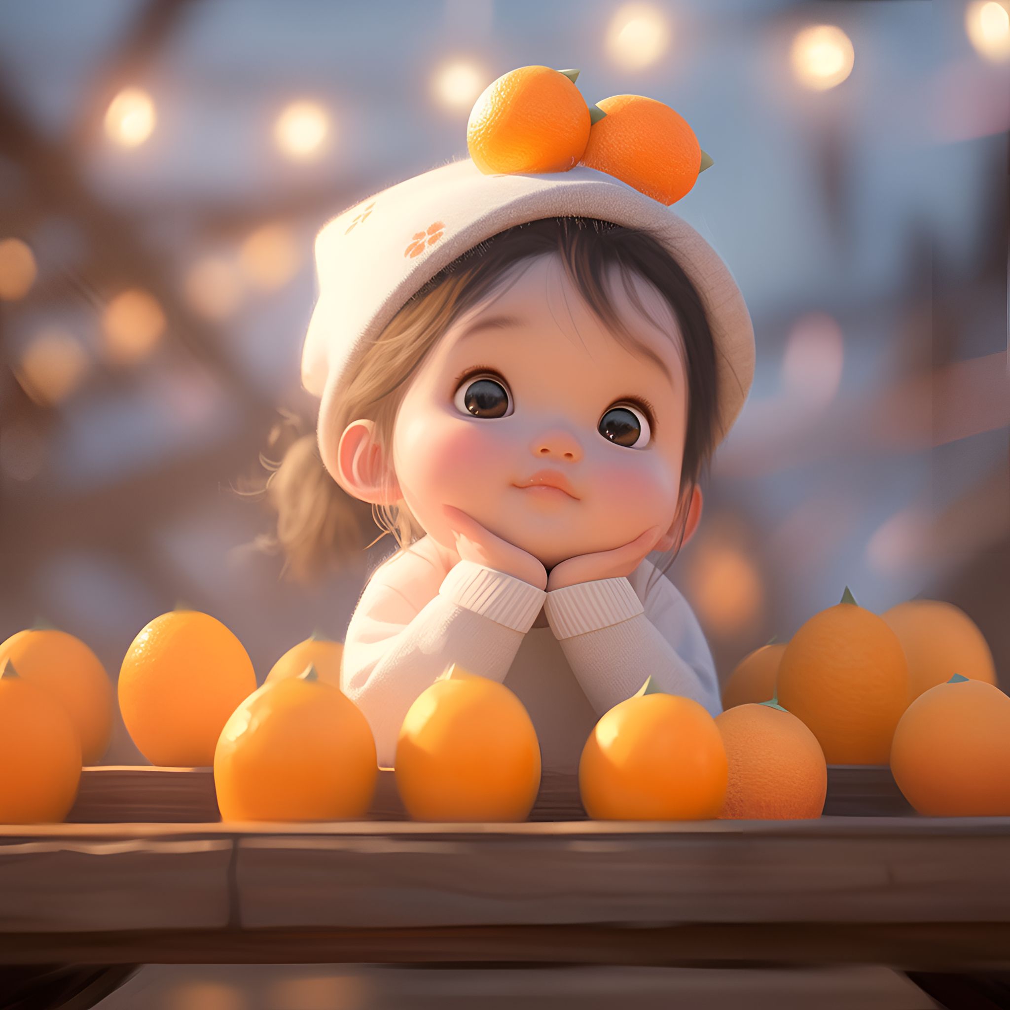 把颜色绘成童话!温暖的橘子