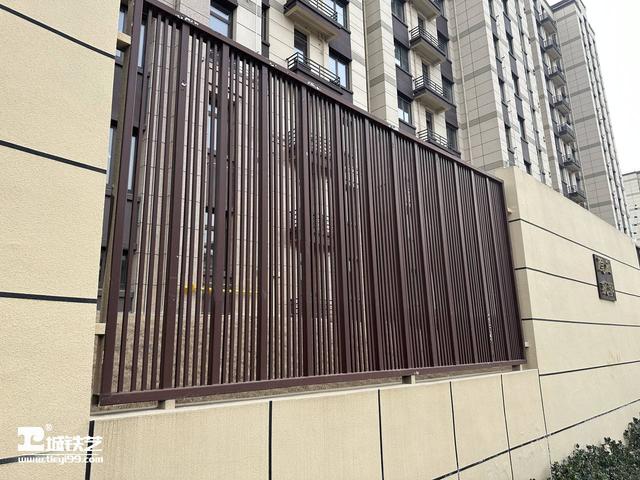 屏风造型的中式风格铁艺围墙护栏tw2338