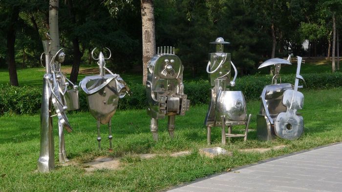 安阳园林不锈钢雕塑小品 baijiahao.baidu.com