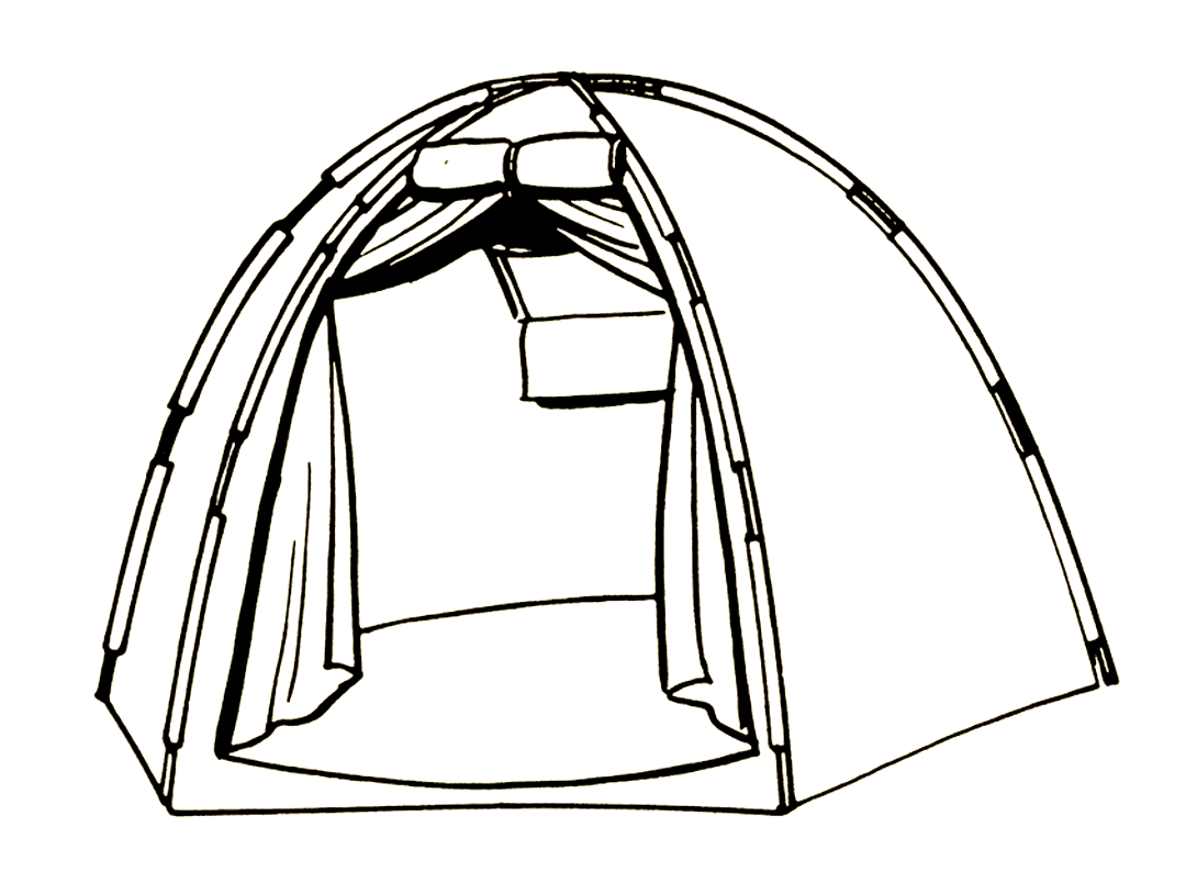 帆布雪屋形帐篷或圆顶帐,以其简洁的设计和便捷的组装方式受到喜爱