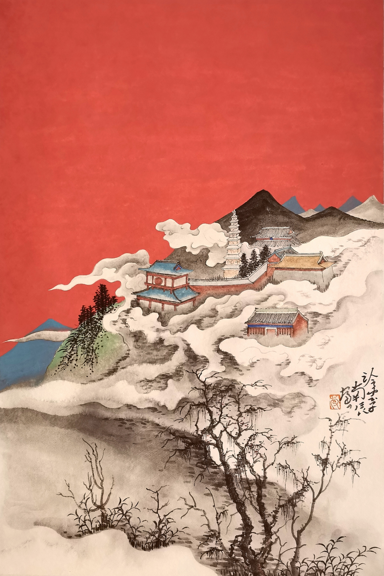 「艺惠藏」画坛新秀李南辰山水画作品集
