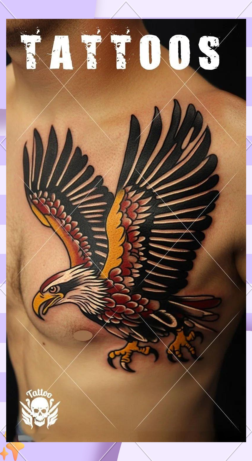 胸前老鹰纹身:探索力量与自由的独特象征