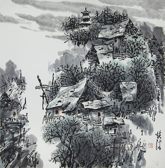 琼宇仙居"吊脚楼"——黄焕清作品