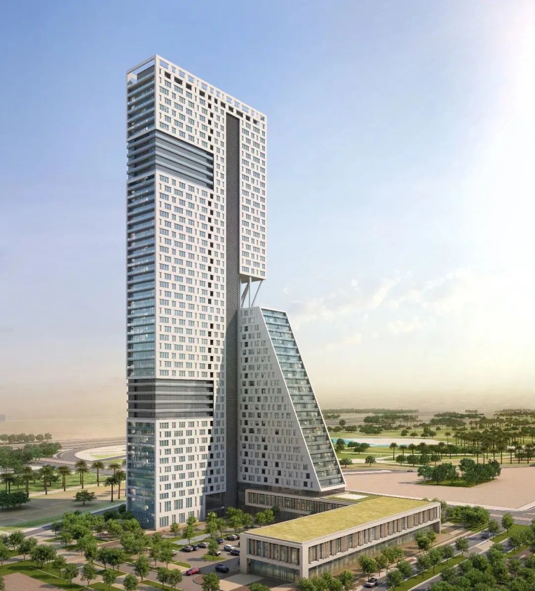 由中建集团承建的埃及新行政首都新开罗中央商务区建设面积约60万平方