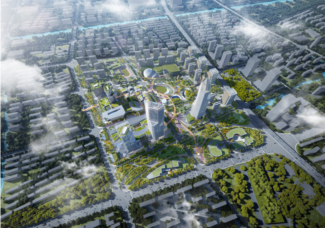 浦东新杨思地块核心区城市设计及概念方案国际竞赛 foster   partners