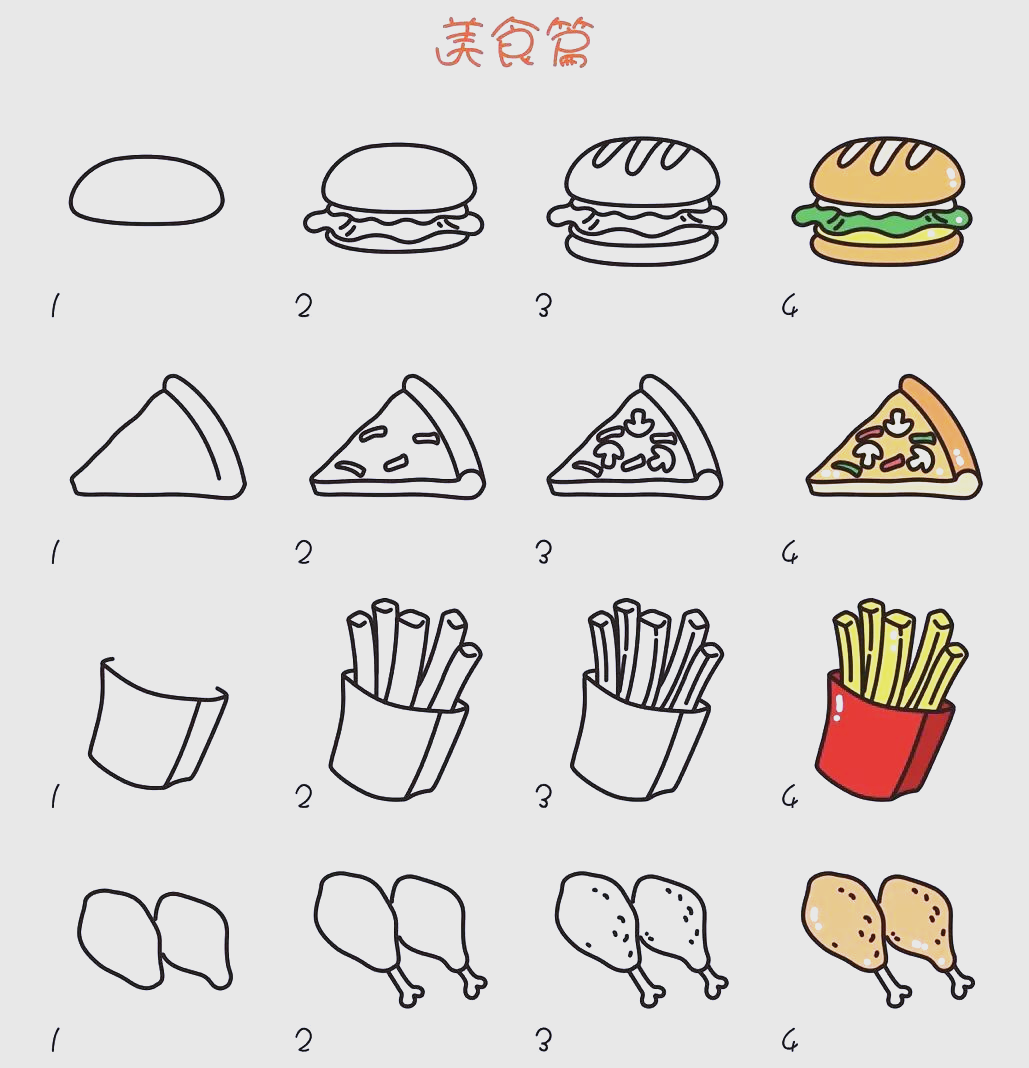 为什么孩子如此迷恋肯德基?简笔画揭示其中奥秘