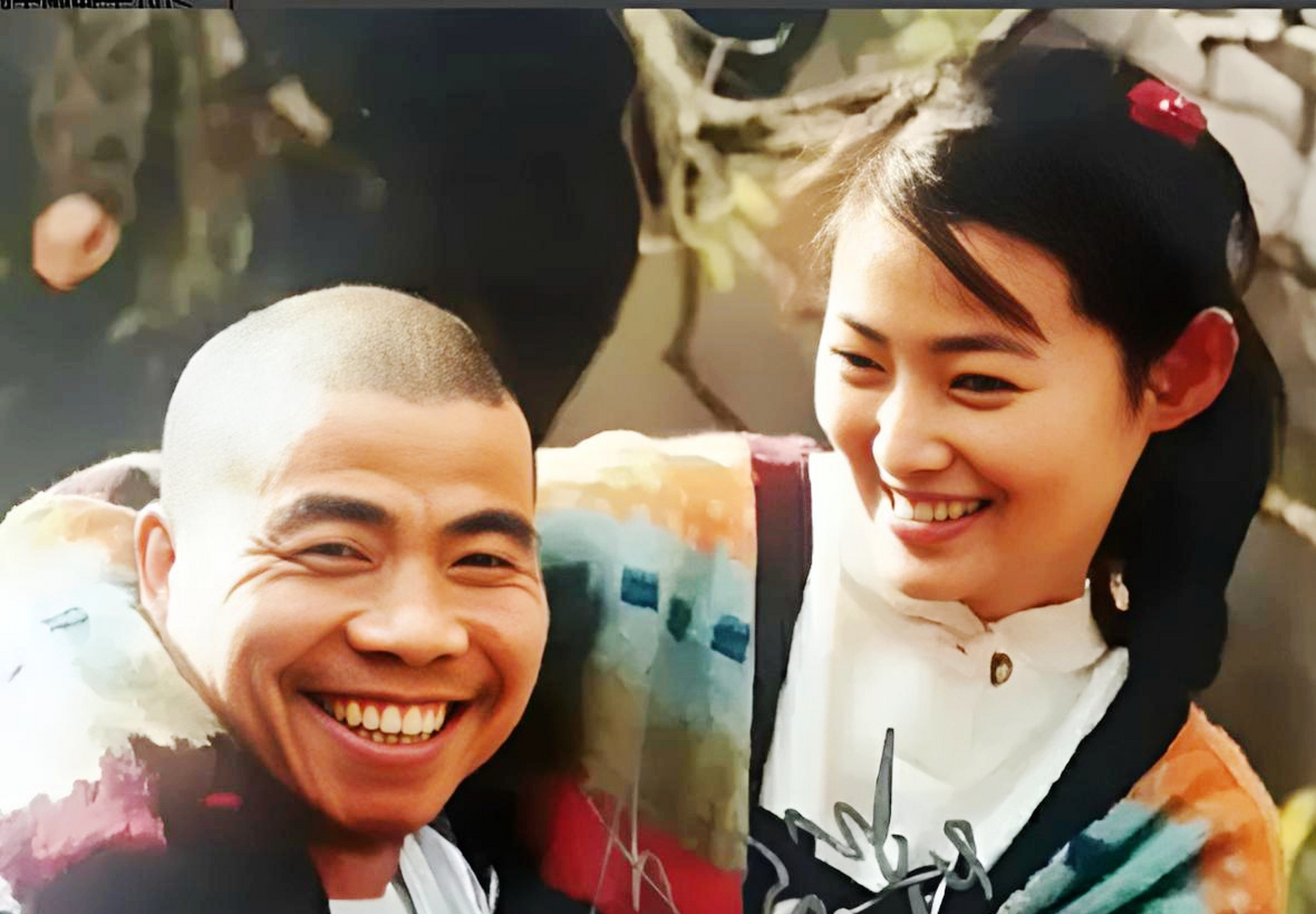 1998年《水浒传》,"潘金莲"王思懿和"武大郎"宋文华的套路都说有戏外