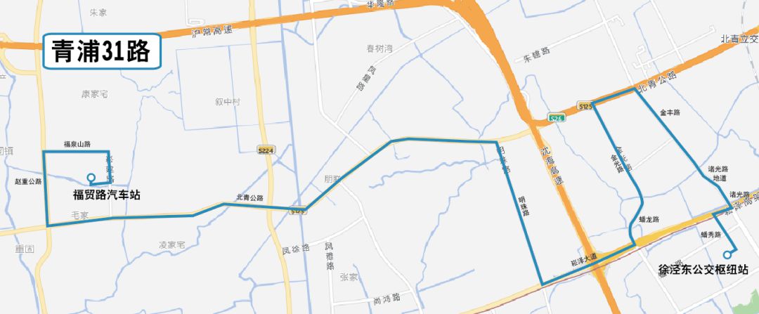 青浦新辟调整8条公交线路,快来看看经不经过你家门口