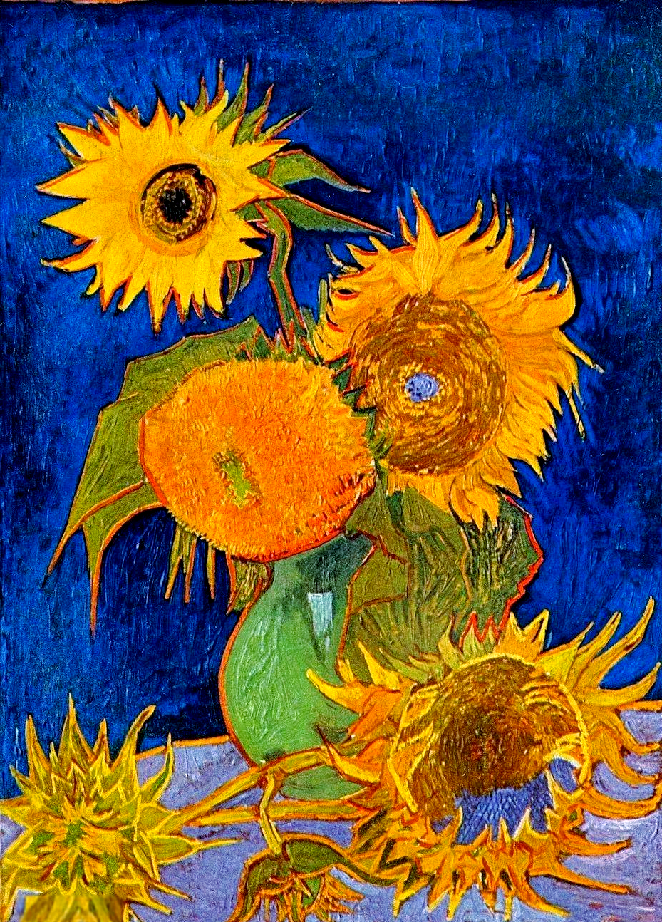 梵高向日葵画作背后的生命启示