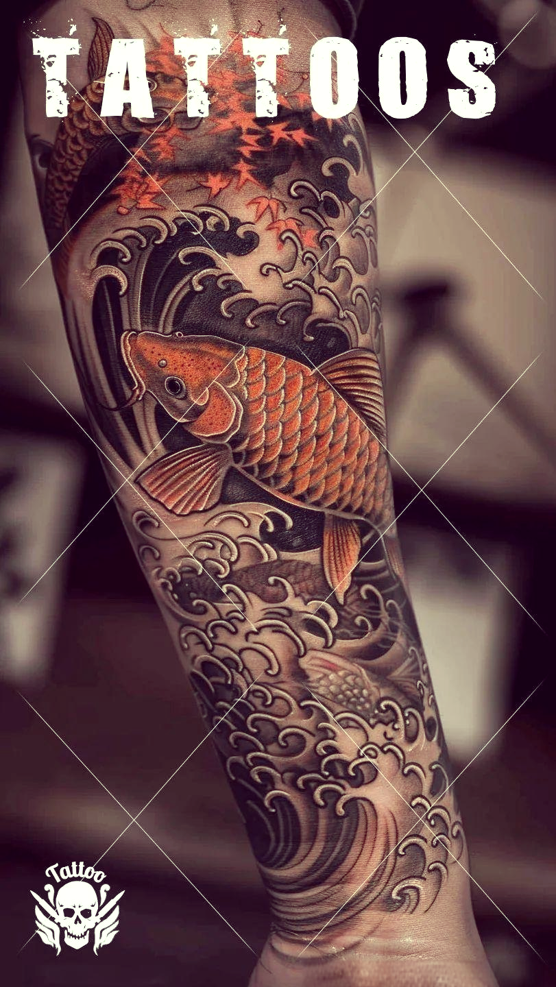 探索锦鲤手臂纹身的吉祥寓意与艺术特色