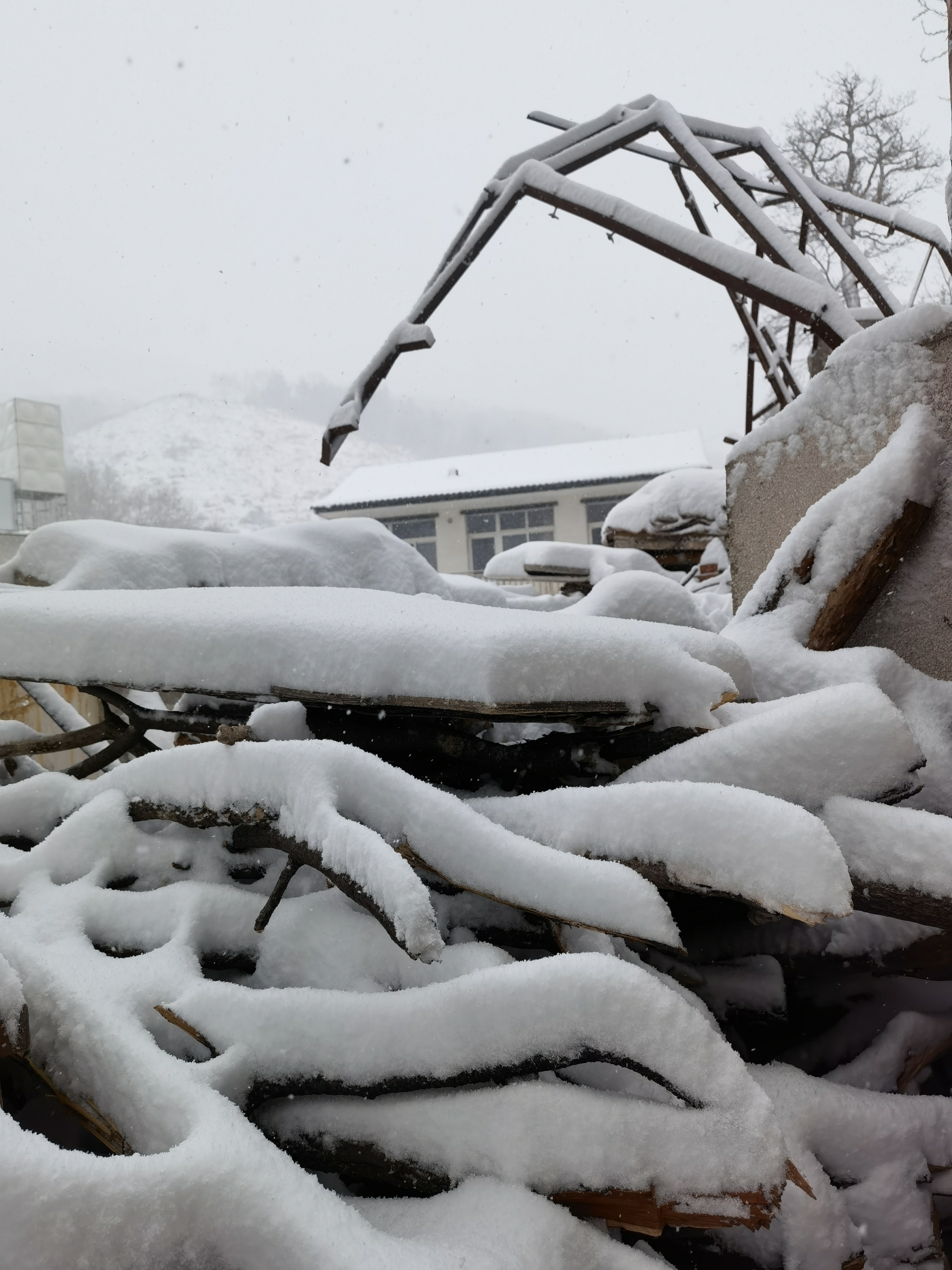 四月飞雪 北京最高峰