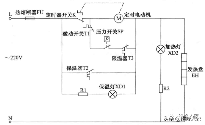 电压力锅原理图片