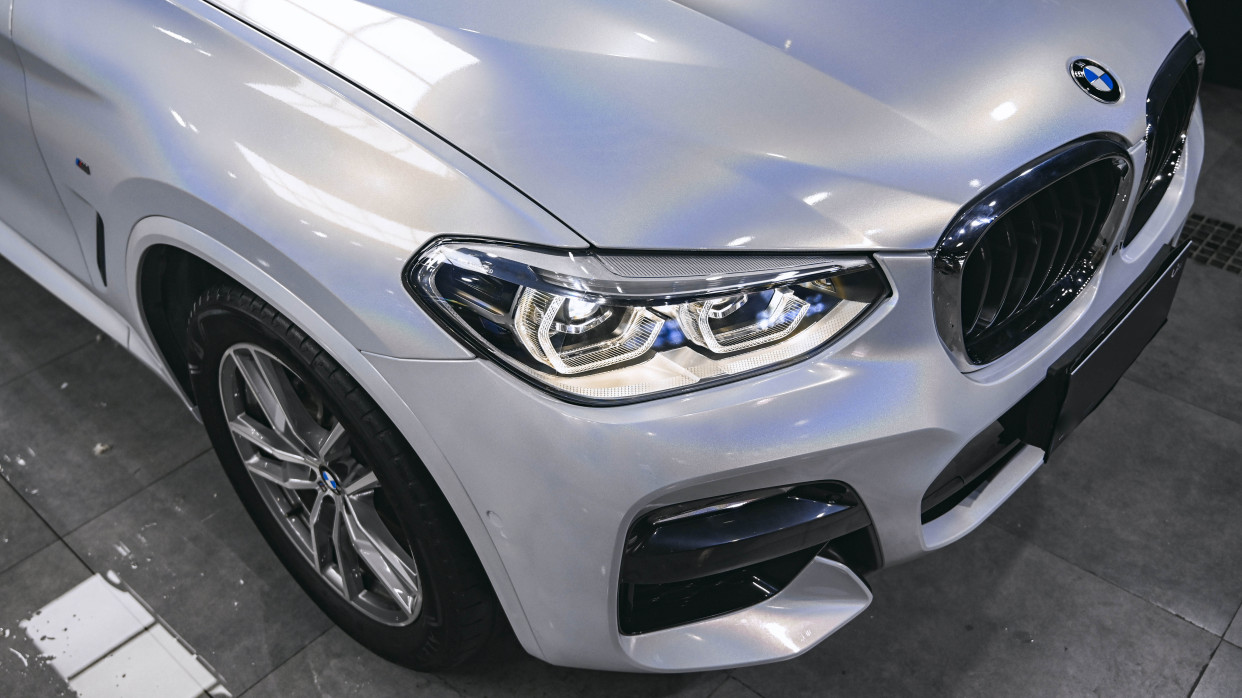 unic|宝马x3改色镭射白