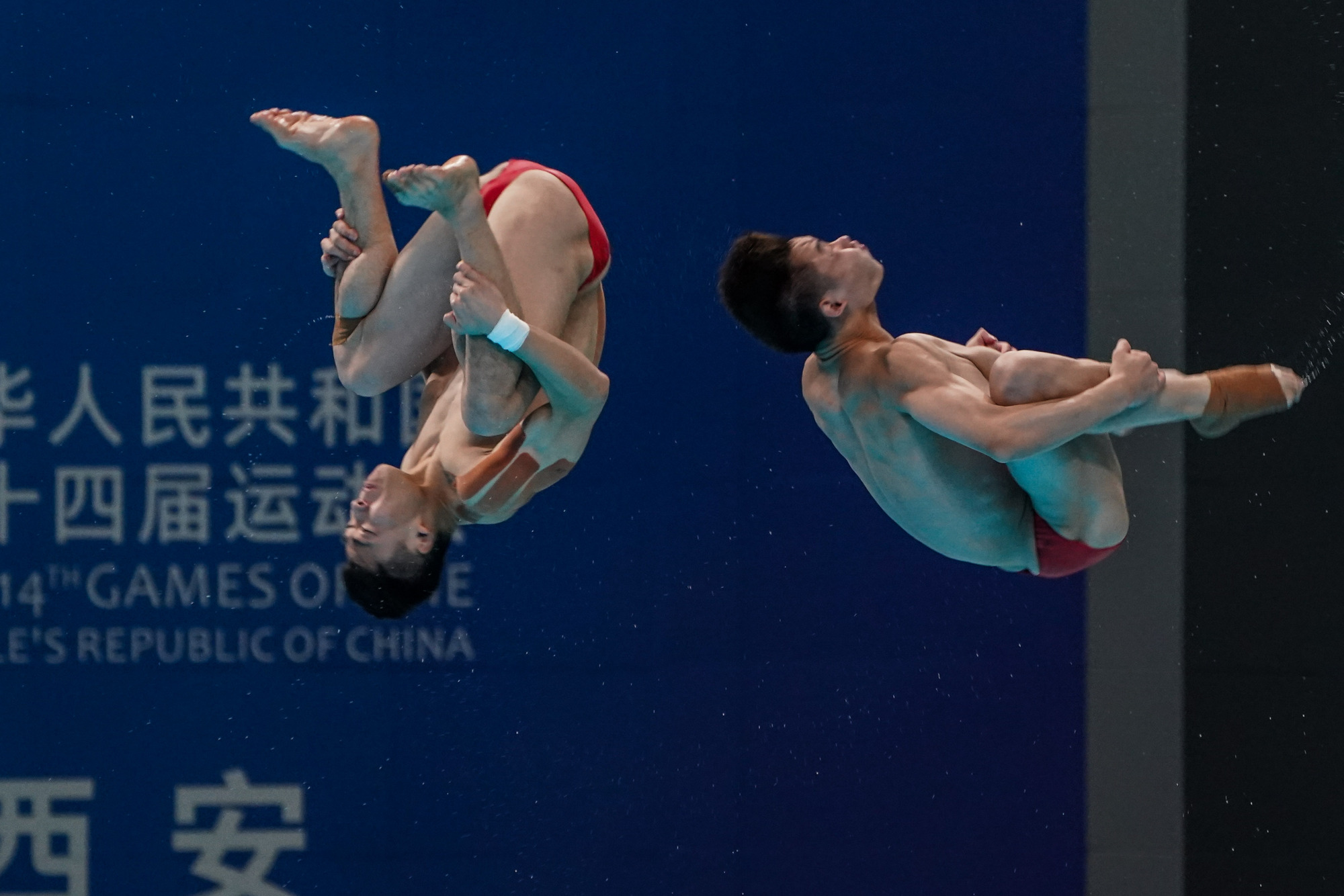 跳水|男子团体赛:双人3米跳板赛况