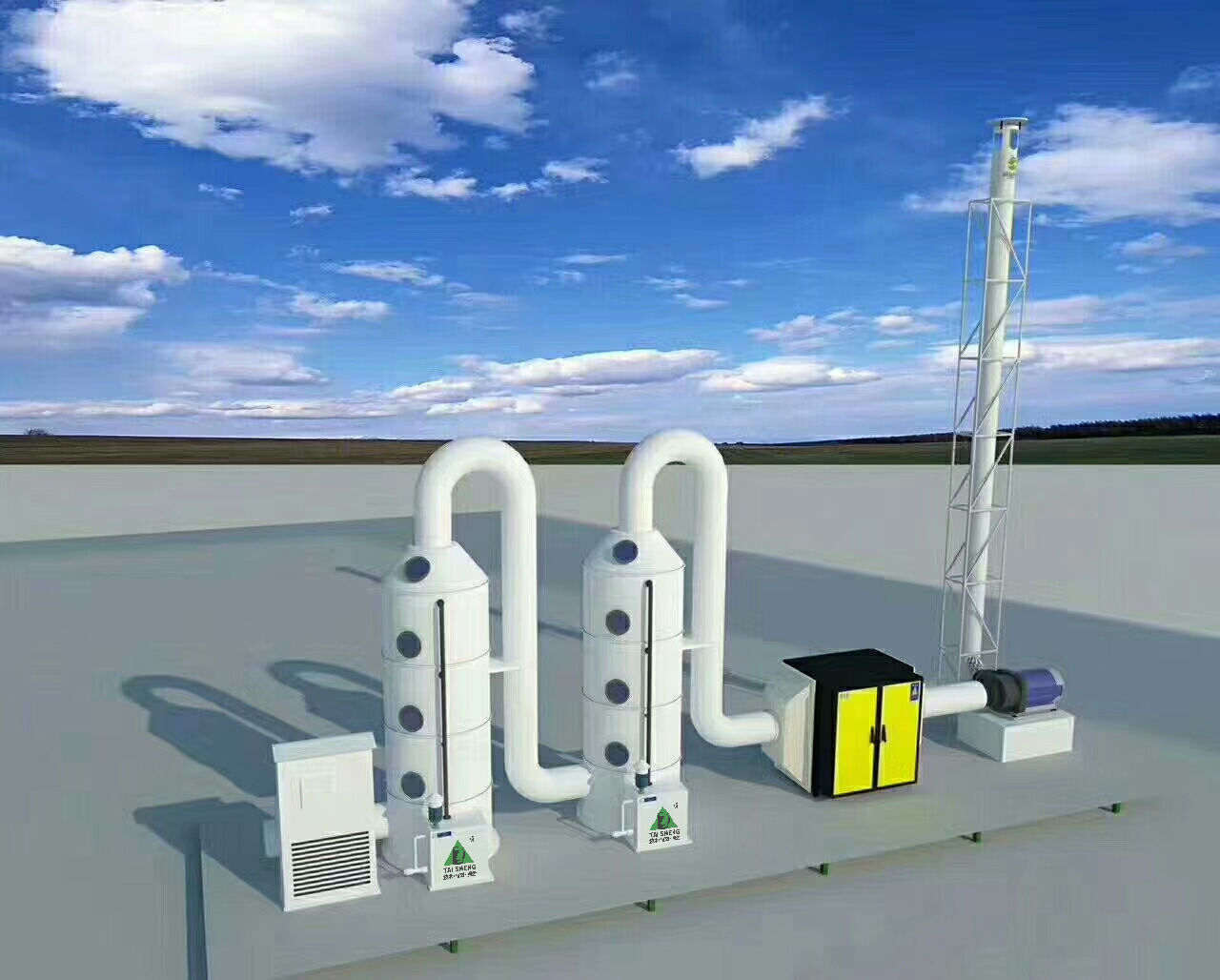 喷淋塔工作原理