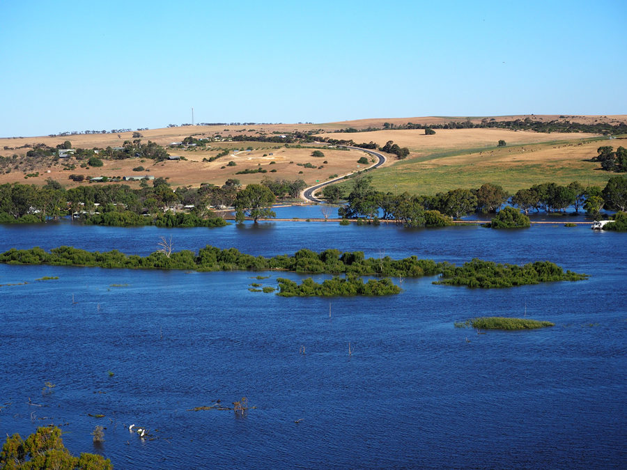 澳大利亚曼纳姆水位上升 墨累河峰值水流将提前
