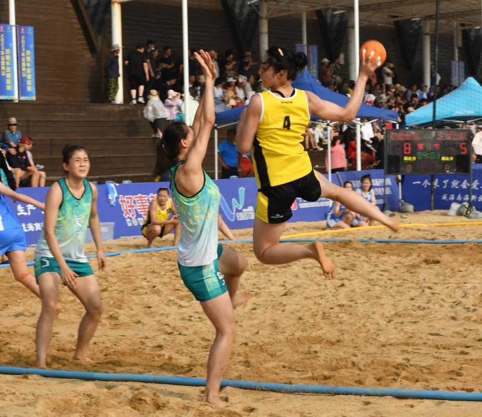 全国沙滩手球锦标赛在威海南海圆满落幕