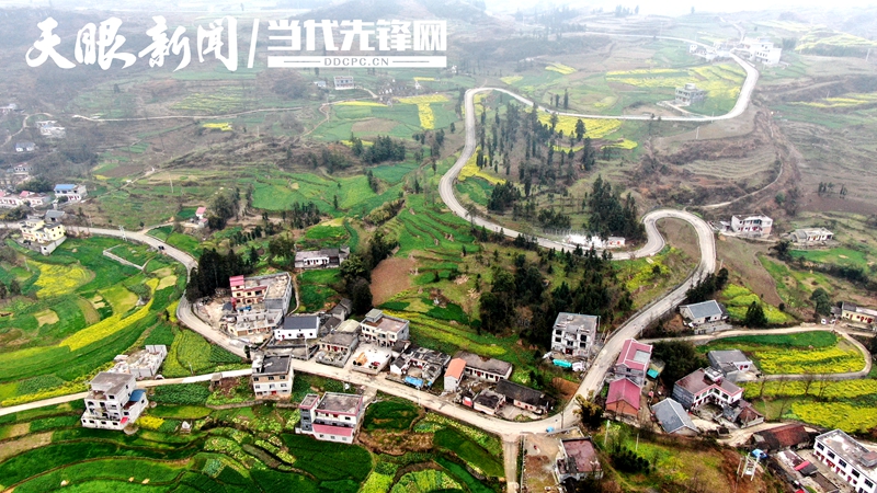 普安县青山镇隔界河村的幸福路