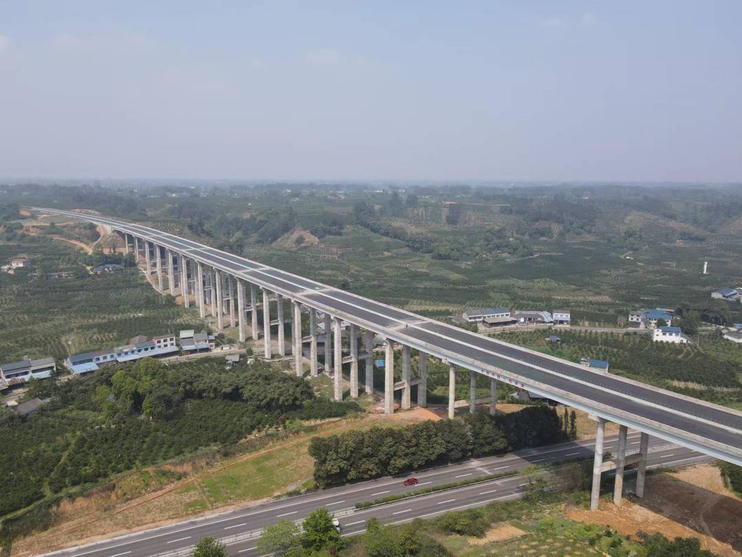 成德眉资同城化新进展:蒲丹蒲名快速路一期工程完工