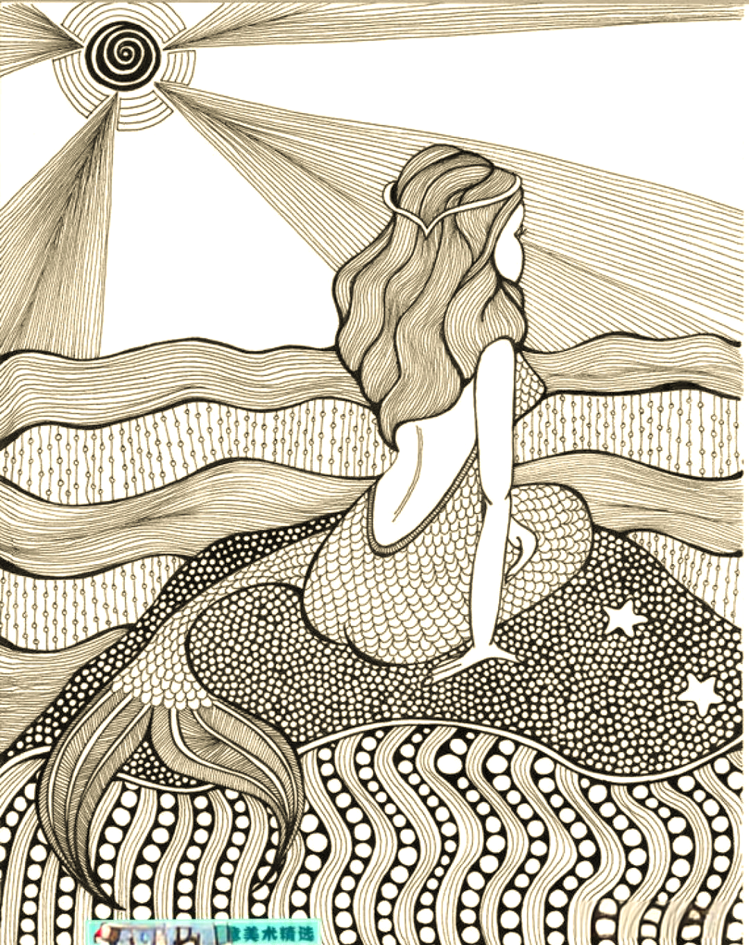 多款黑白线描人物装饰画,展现简单线条的独特魅力!