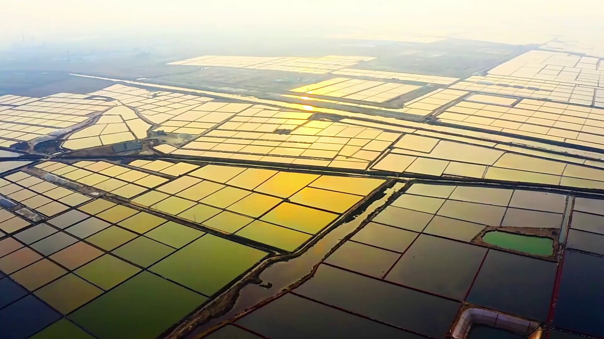 央视新闻报道潍坊昌邑:金辉碧波 镜海映日