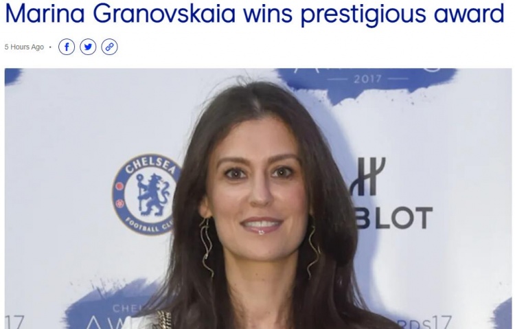 都体年度颁奖:切尔西ceo玛丽娜当选欧洲最佳经理人