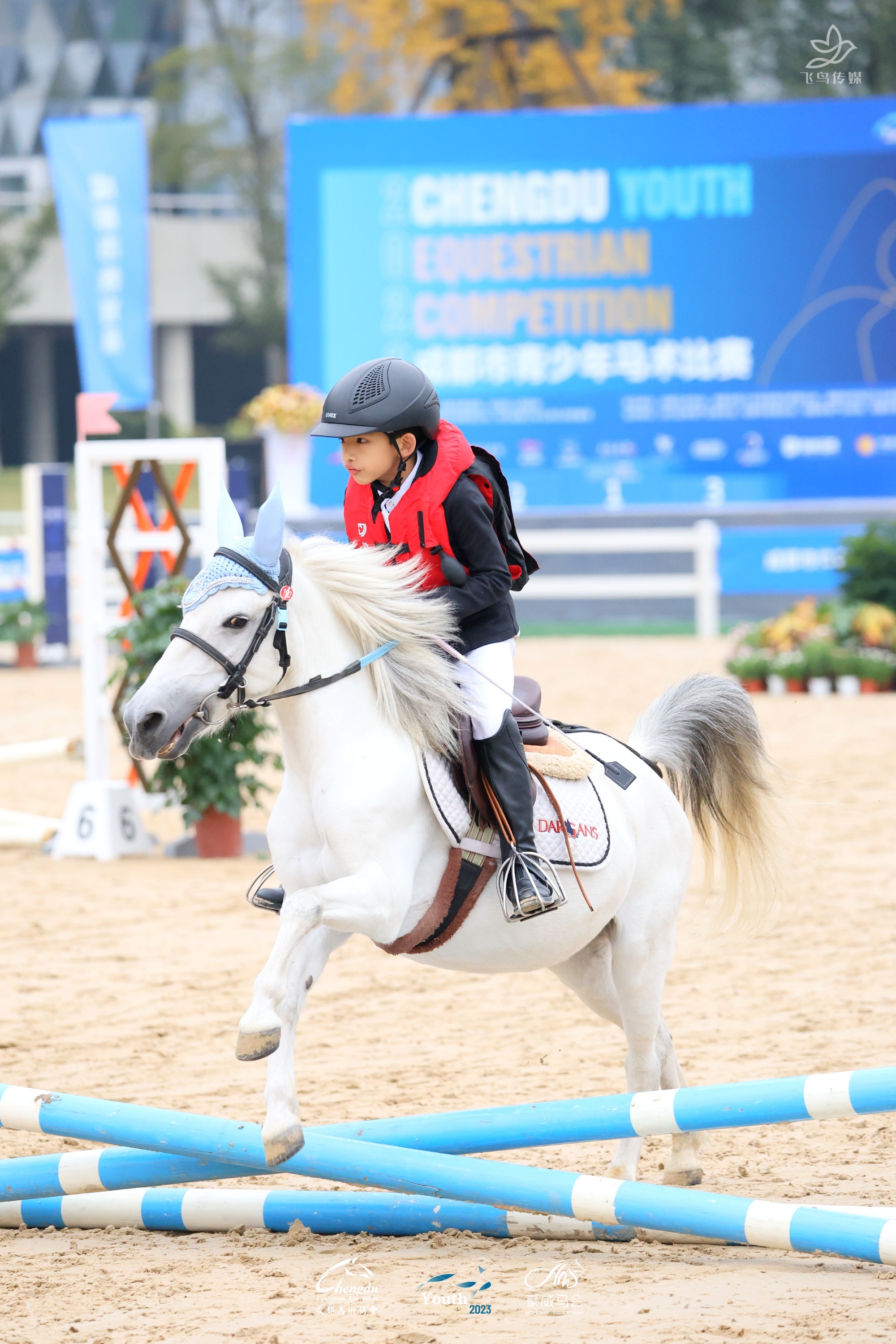 马术少年展英姿 "快乐之星"2023年成都市青少年马术比赛开赛