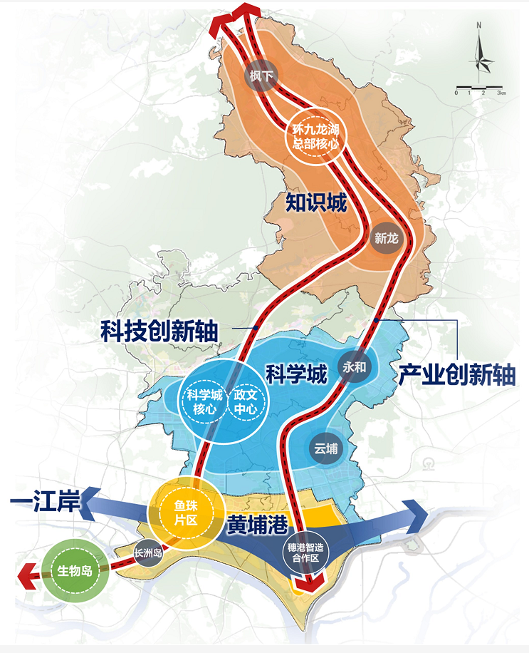 广州黄埔创新大道沿线科技创新载体云集