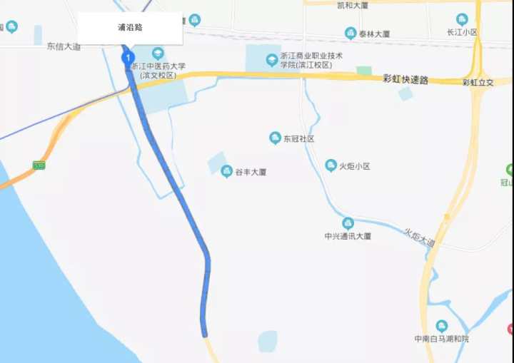 杭州濱江浦沿路全線通車,東信大道直通蕭山