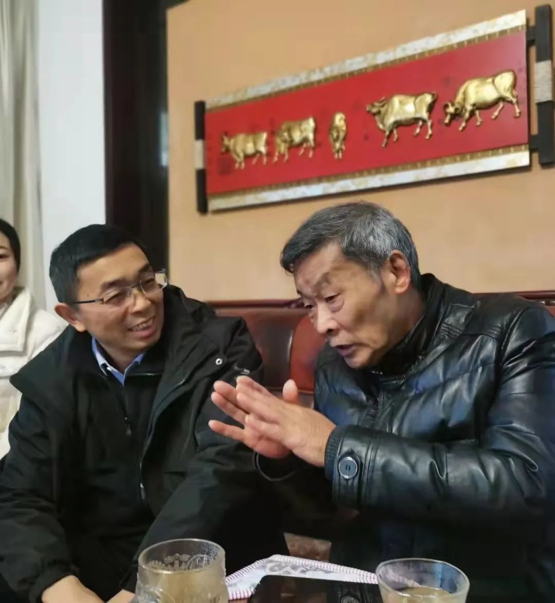 刘运成新春走访慰问萍乡民建老领导