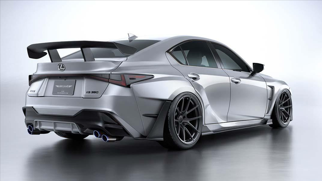 雷克萨斯is300 f-sport 改装案例:空力套件上身直接帅到爆炸!
