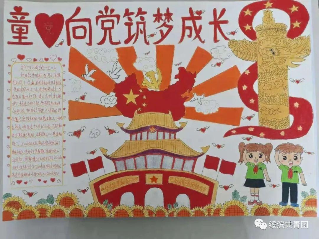 「童心向黨,築夢成長」紅色手抄報作品展覽第十一期