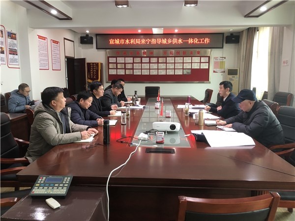 陶晓海赴宁国市调研指导城乡供水一体化和区域供水规模化工作
