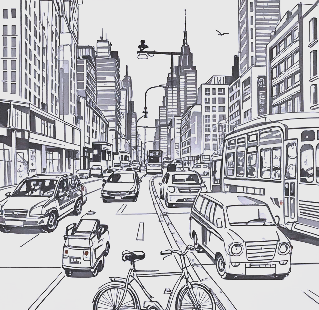 孩子眼中的城市交通:创意绘画的无限可能