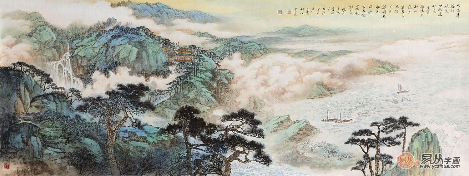 盘点当代山水画名家 叶大隐老师新作 有深度的艺术作品