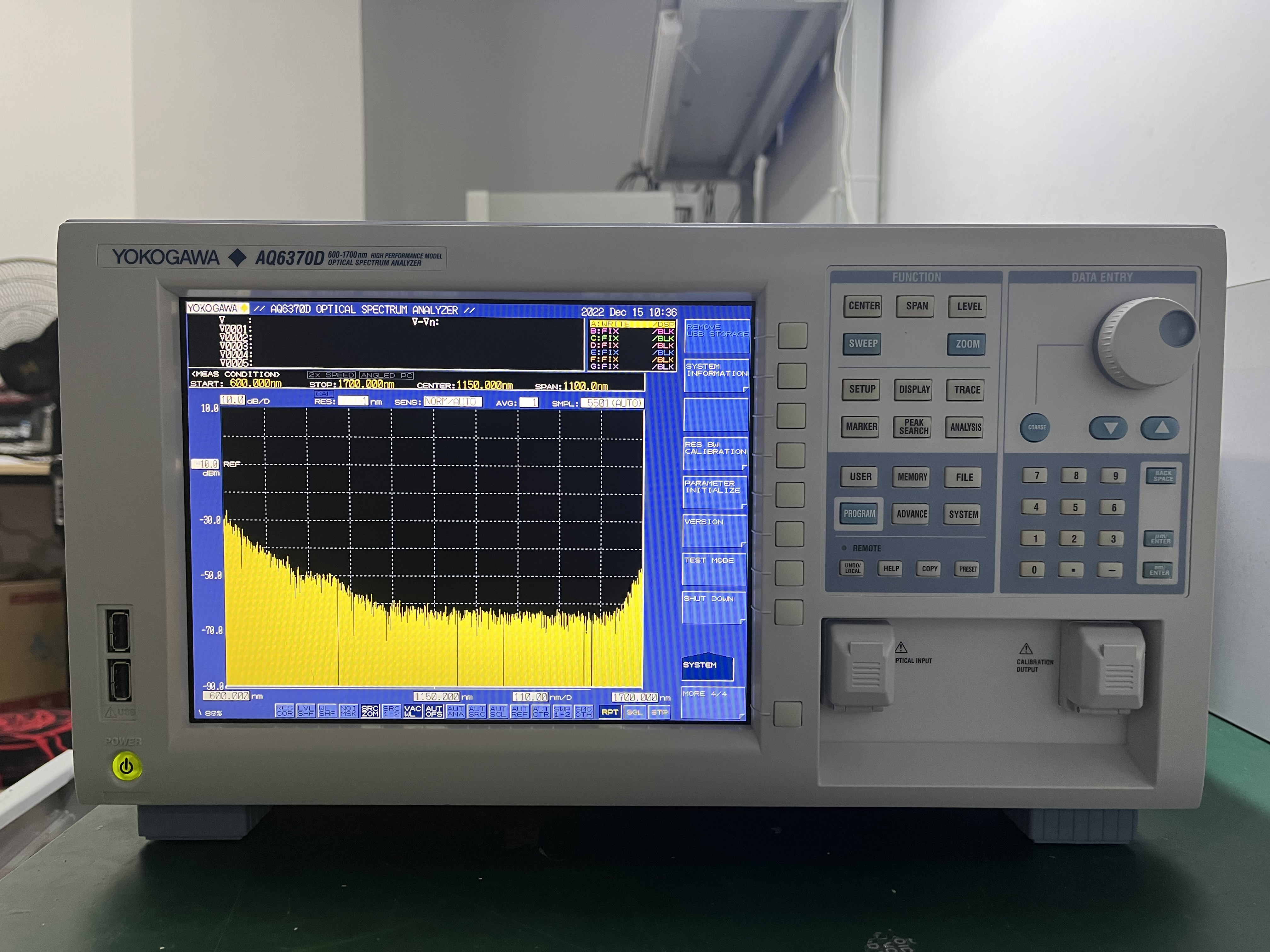 yokogawa横河aq6370d光谱分析仪