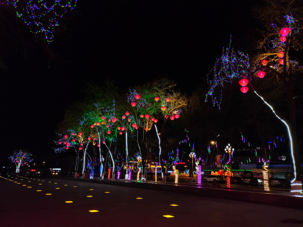 宁夏石嘴山市夜景
