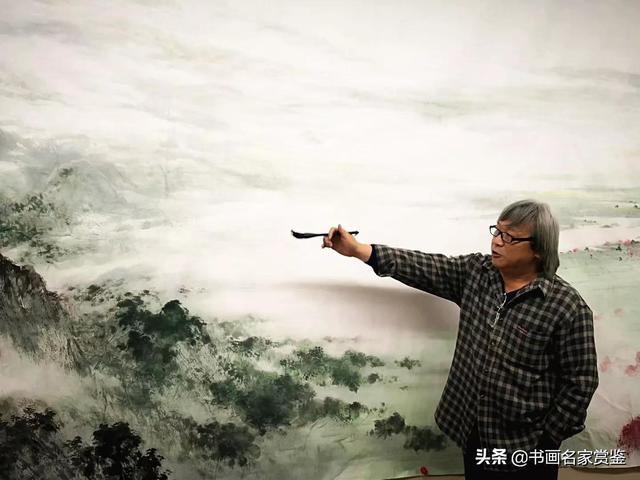 著名山水画家 陈溪峋 为 北京市政府新址 创作巨幅国画,历程剪影
